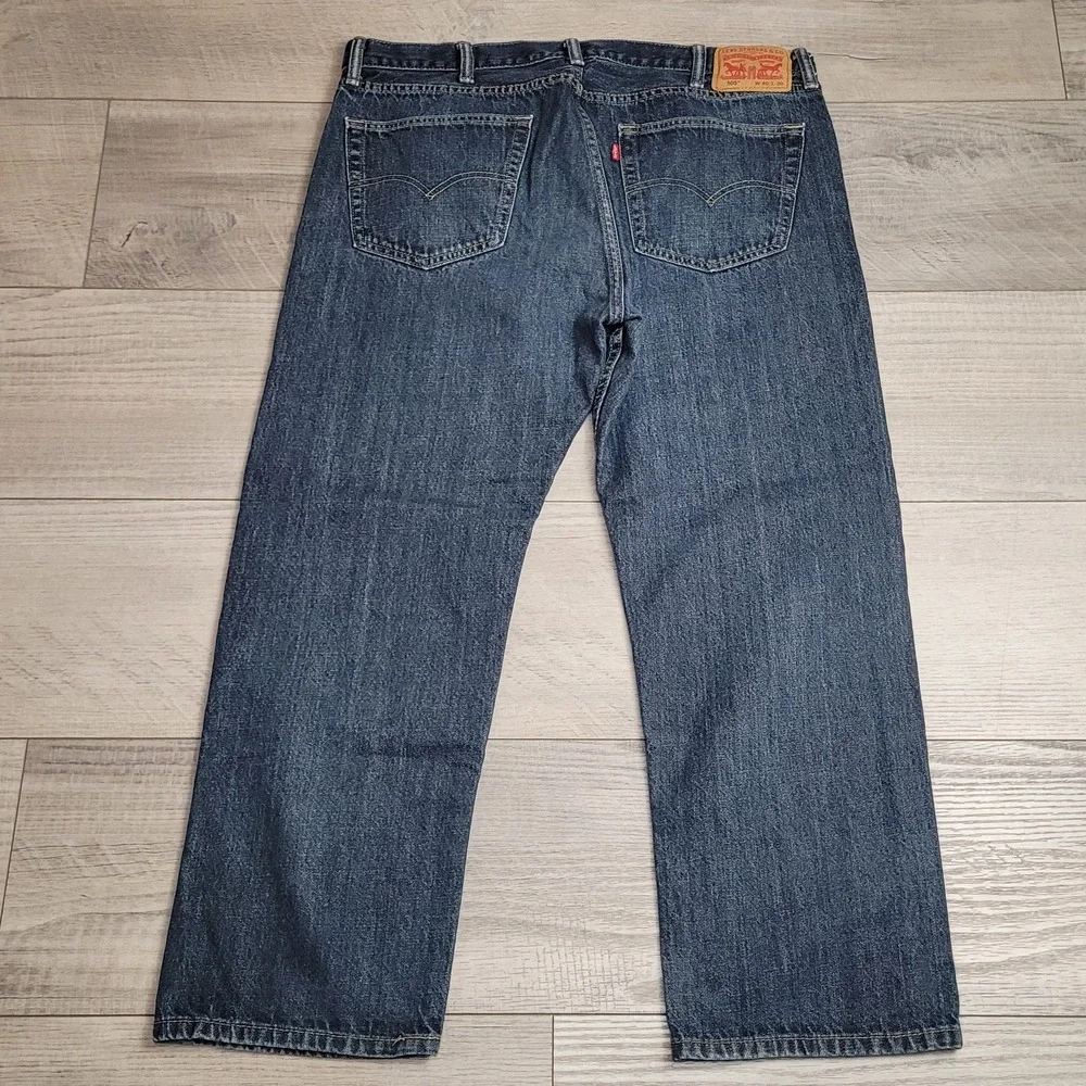 👖Levi's 505 Jeans Mens 40x30 (fits 40x29) Indigo Blue Denim Straight Leg 2016